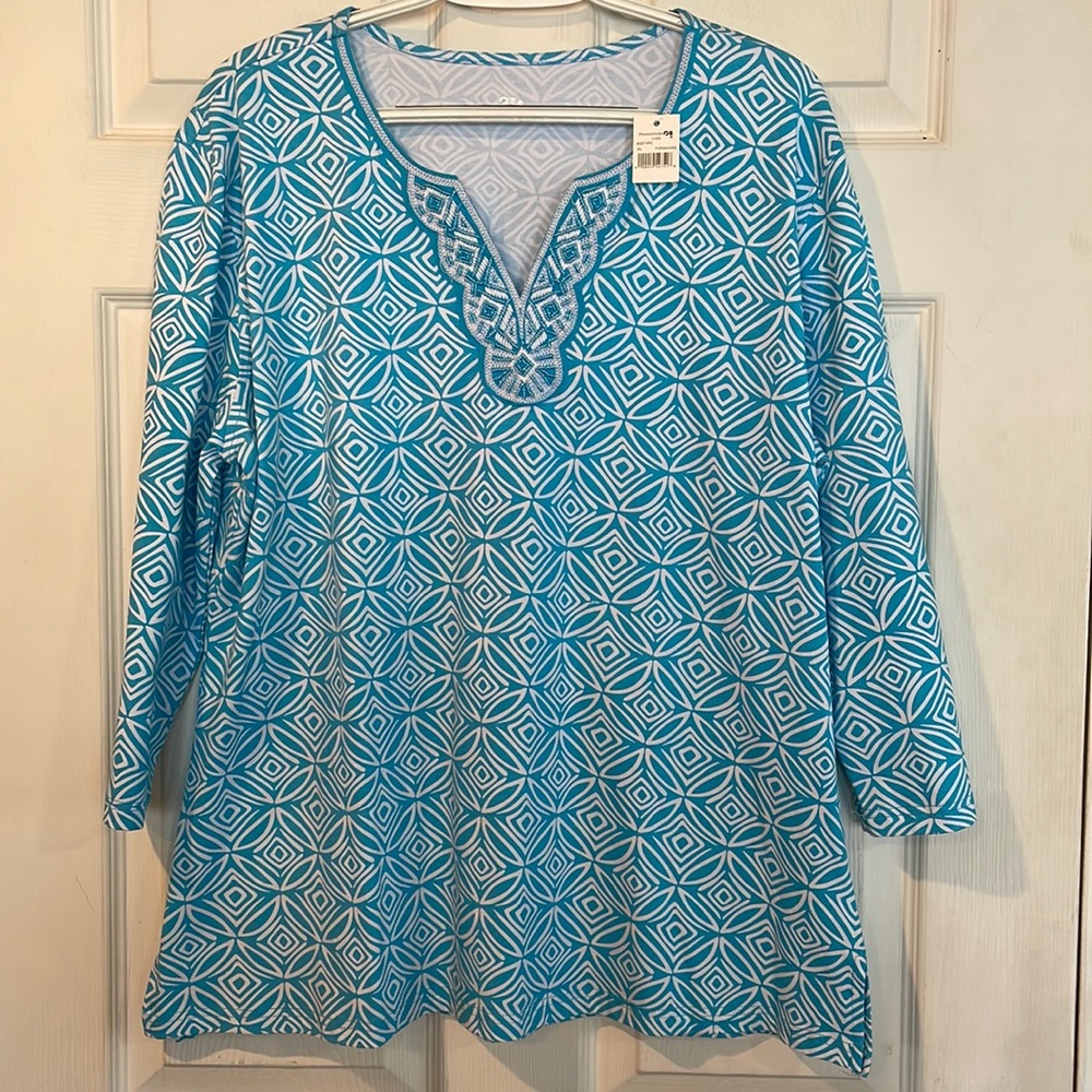 Princess Cruises Size XL turquoise shirt